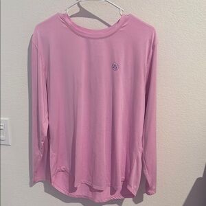 Lauren James Pink Long Sleeve Relaxed Tee